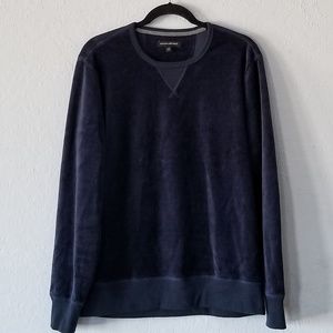 Banana Republic Navy Velour Sweatshirt Medium